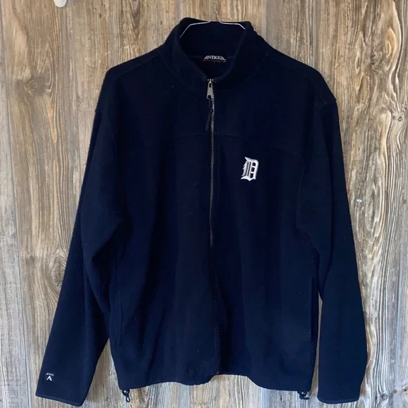 Antigua Men’s Large Detroit Tigers Fleece Jacket - Picture 1 of 5